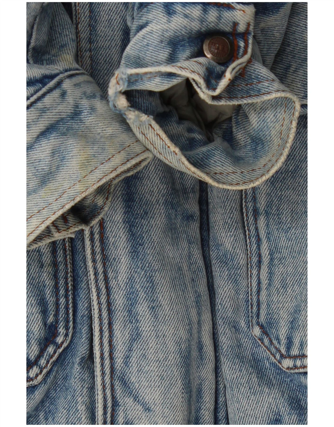 Jachetă de blugi Sherpa pentru bărbați MASH UK 42 XL Bumbac albastru