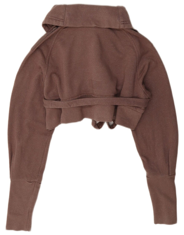 Jachetă Adidas Crop Oversized Trening Top Jacket EU 34 XS Bumbac maro