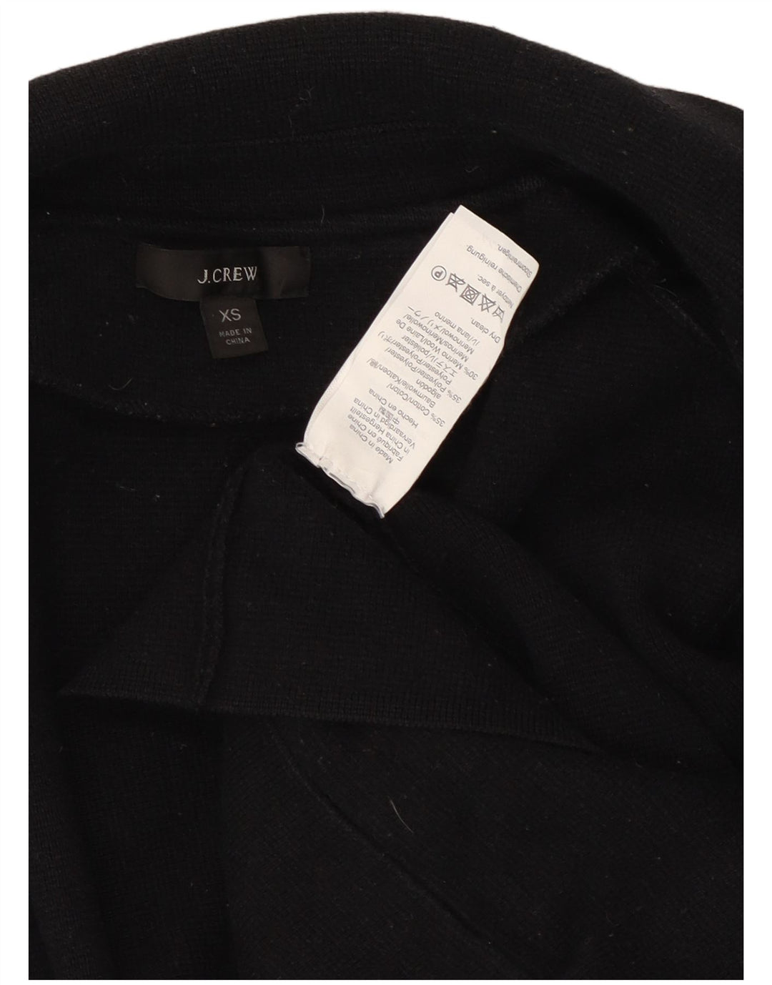 J. Crew Jachetă pentru femei supradimensionată cu mâneci 3/4 deschise, UK 6 XS, bleumarin