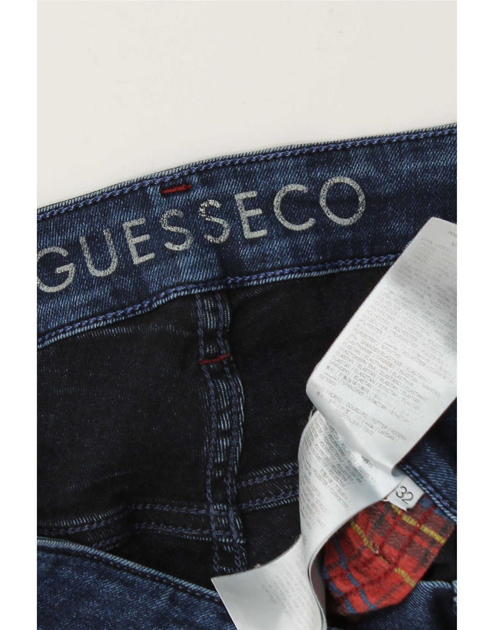 Blugi slim pentru bărbați Guess W32 L30 Blue Lyocell