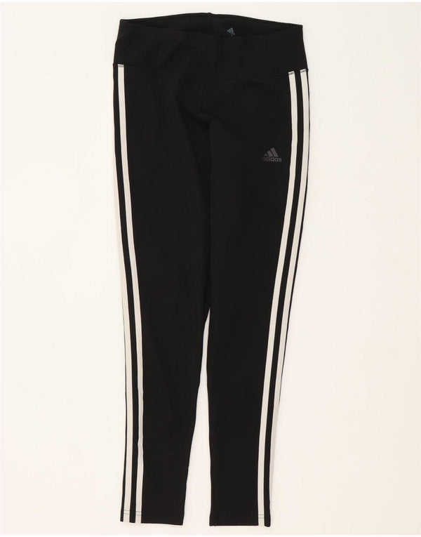 Adidas Womens Climalite Leggings UK 8 Small Negru Poliester