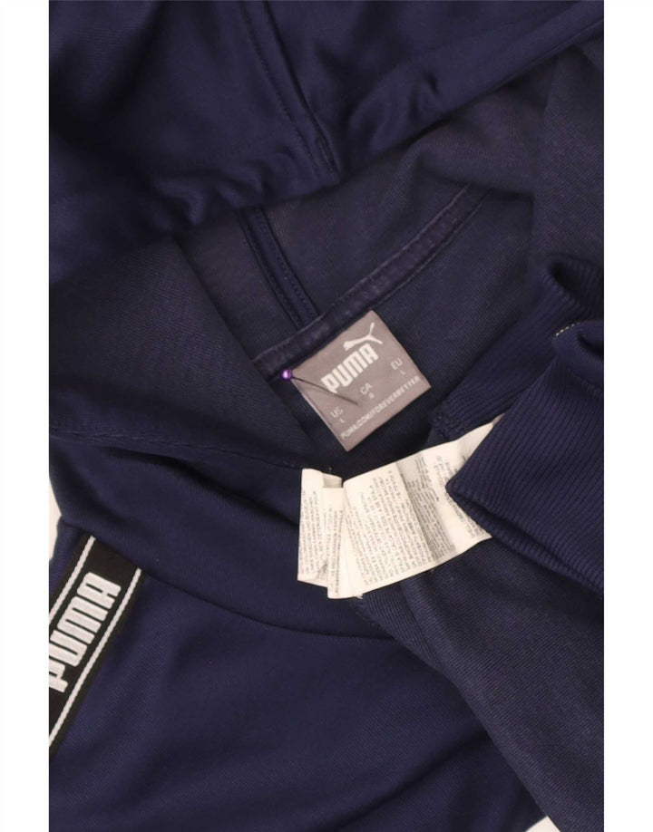 Pulover pentru bărbați Puma Graphic Hoodie Pulover mare, bleumarin, poliester