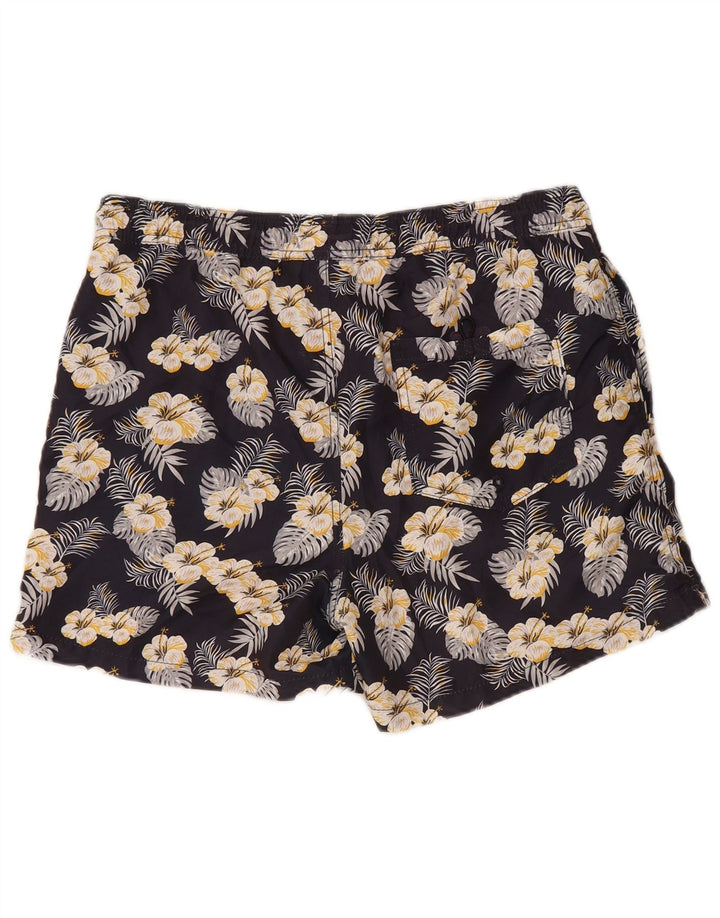 Pantaloni scurți de înot Jack & Jones pentru bărbați, poliester floral, albastru marin mediu