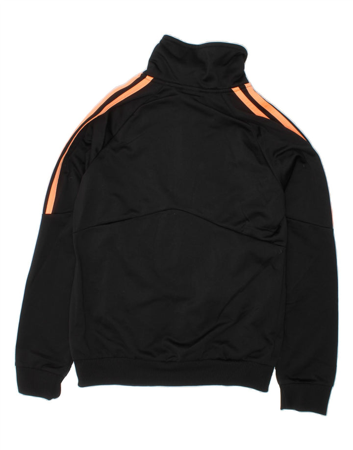 ADIDAS Boys Tracksuit Top Jacket 11-12 Years Black Polyester Vintage Adidas and Second-Hand Adidas from Messina Hembry 