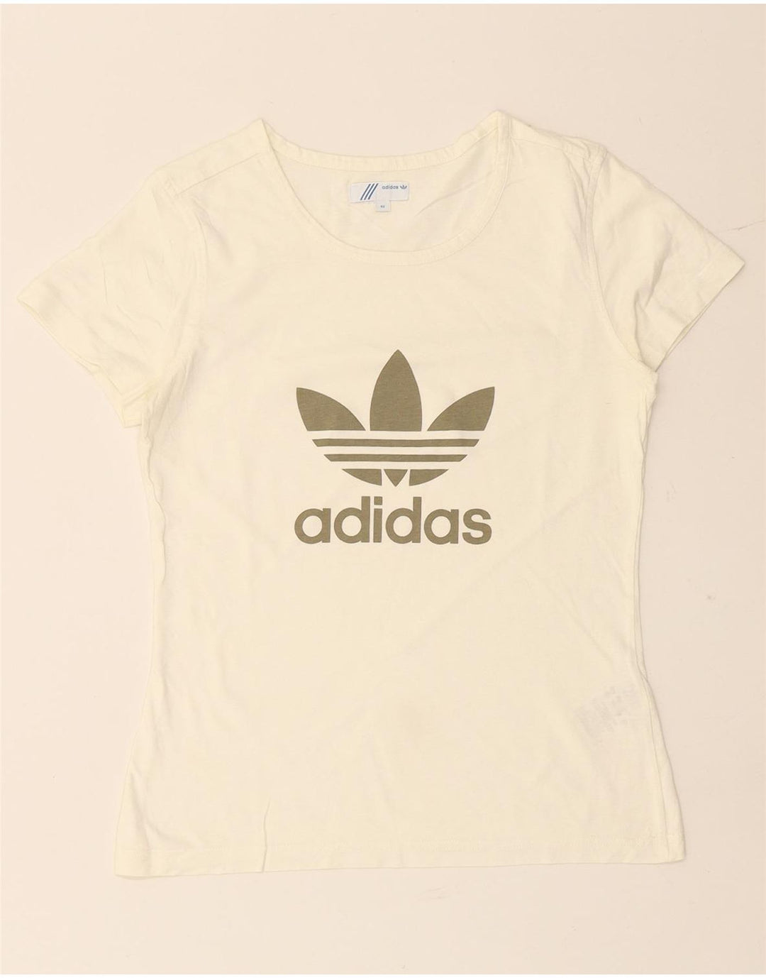 Tricou grafic ADIDAS pentru femei Top IT 42 bumbac alb mediu