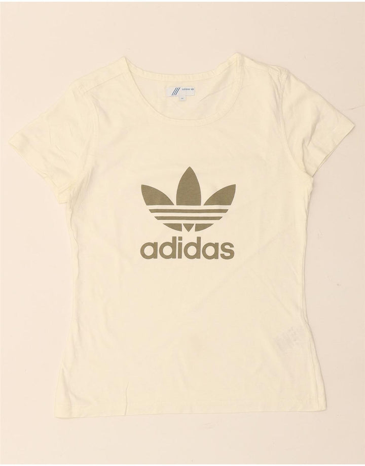 Tricou grafic ADIDAS pentru femei Top IT 42 bumbac alb mediu