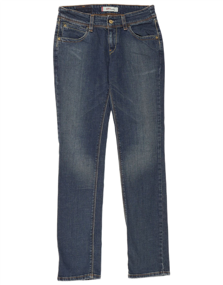 Blugi Levi's 571 Slim pentru femei W30 L32 Bumbac albastru