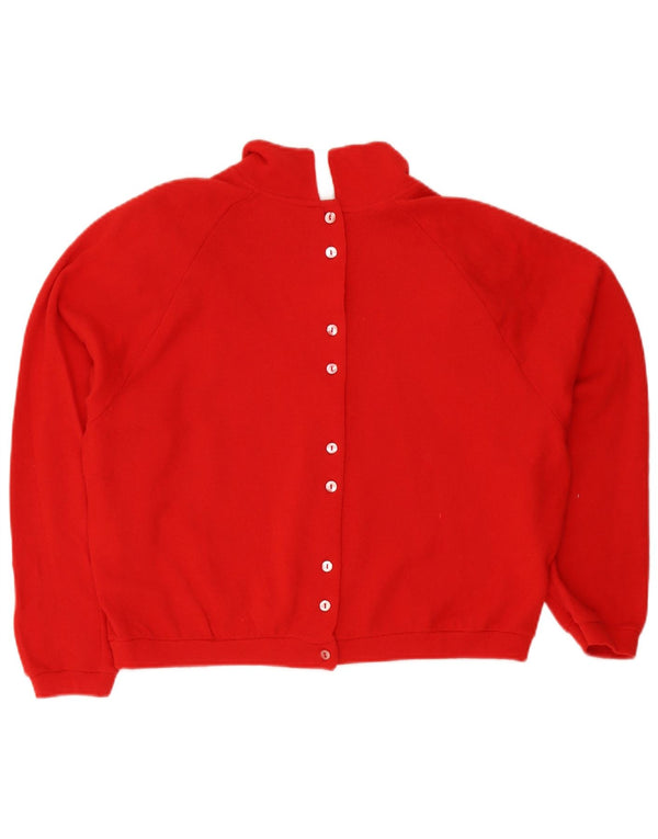Pulover cu gât polo supradimensionat pentru femei Stefanel UK 14 Medium Red