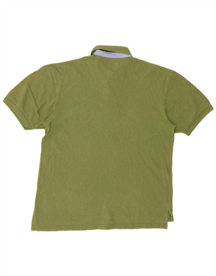 TOMMY HILFIGER Tricou polo pentru bărbați, bumbac verde mare