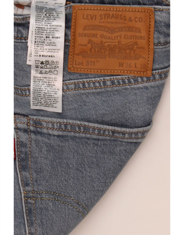 Blugi Levi's 511 Slim pentru bărbați W36 L30 Bumbac albastru