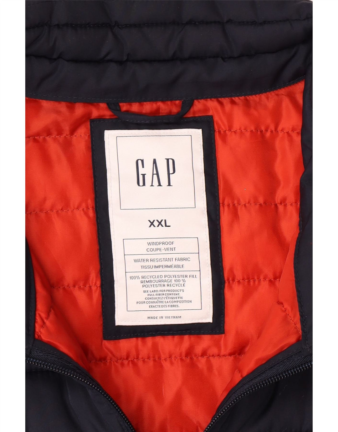 GAP Gilet căptușit pentru bărbați UK 44 2XL Bleumarin Poliester