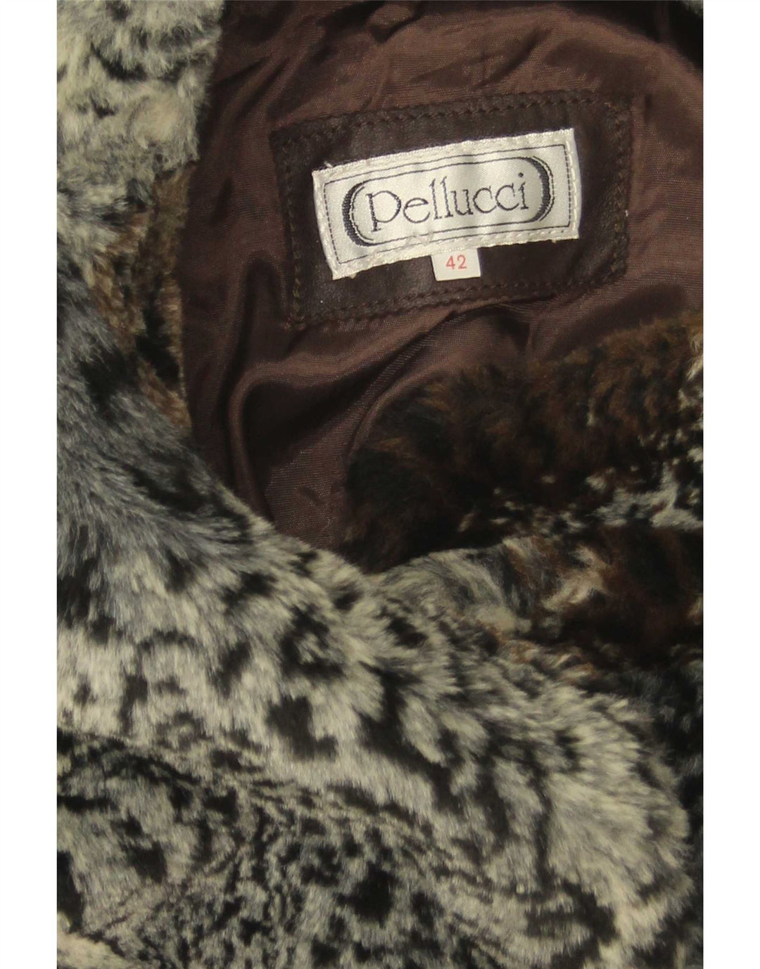 Gilet de damă vintage supradimensionat EU 42 cu imprimeu animal multicolor mare