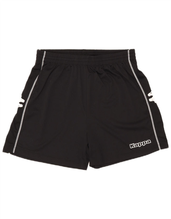 Pantaloni scurți sport grafic Kappa pentru bărbați 2XL poliester negru