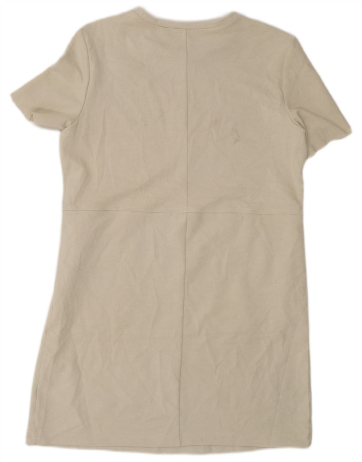 Rochie de damă Zara Marea Britanie 14 Medium Bej Poliester
