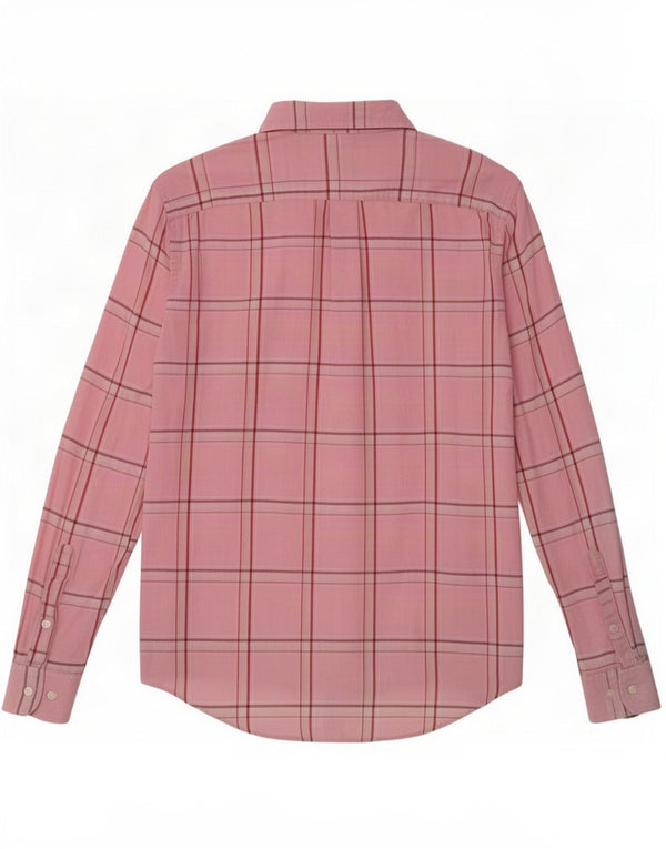 Murphy & Nye Mens Shirt Medium Pink Check Cotton