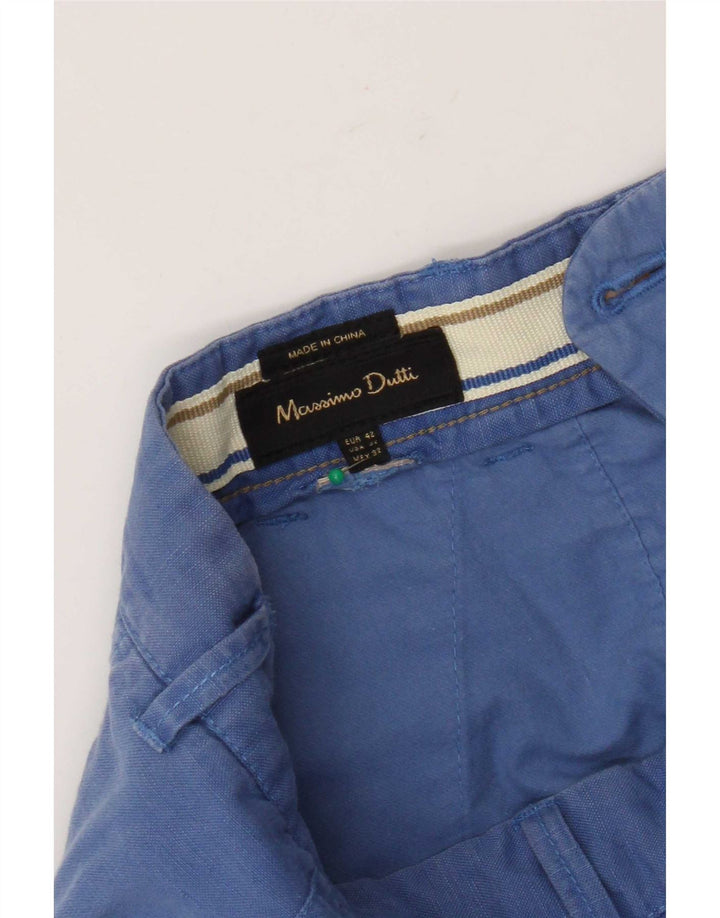 Pantaloni scurți cargo Massimo Dutti pentru bărbați EU 42 Large W32 Blue