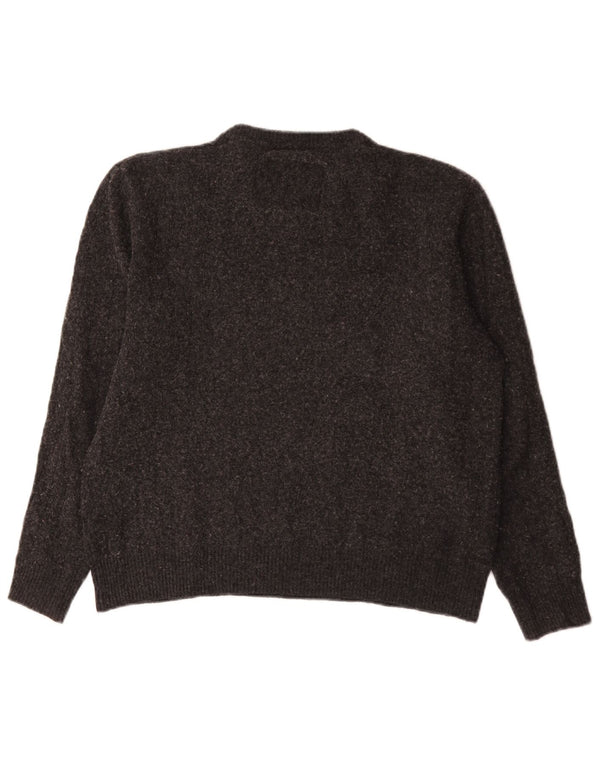 Jack Wills Mens Crew Neck Jumper Sweater Medium Grey Merino Wool