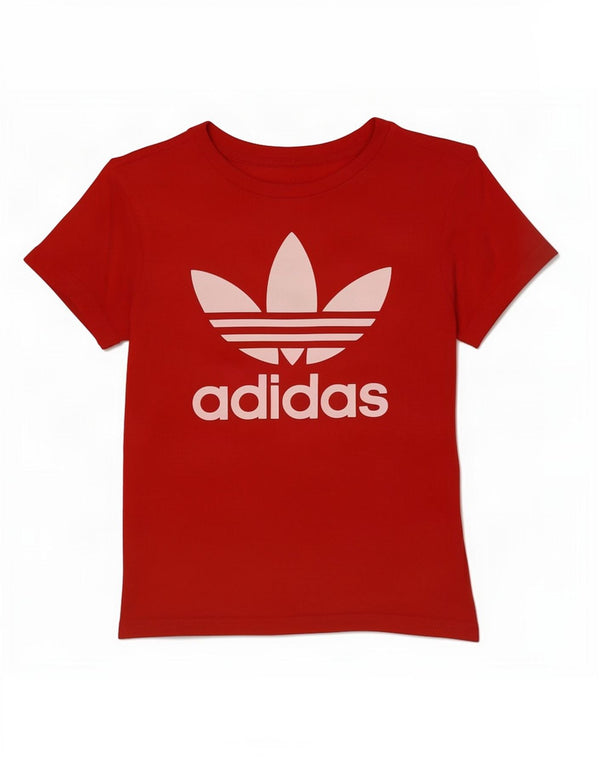Tricou grafic Adidas pentru băieți Top 10-11 ani bumbac roșu