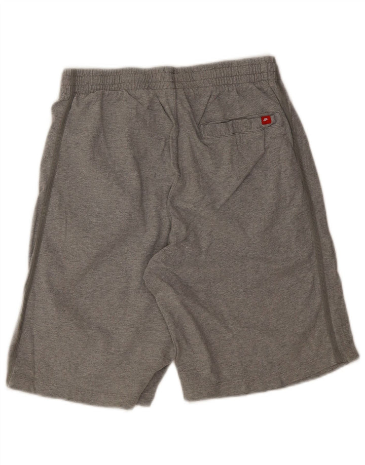 Pantaloni scurți sport Nike pentru bărbați, bumbac, gri mediu
