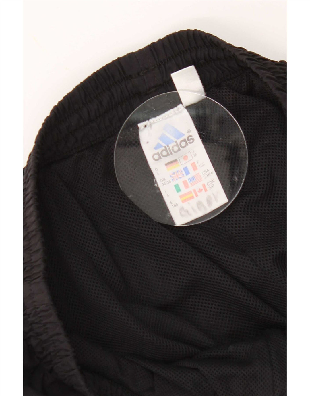 Pantaloni de trening Adidas pentru bărbați Marea Britanie 36/38 Poliester negru mic