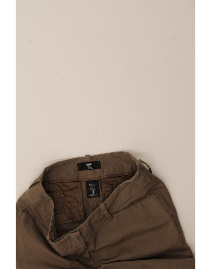 MOSSIMO Womens Slim Cropped Trousers US 8 Medium W32 L25 Brown Cotton Vintage Mossimo and Second-Hand Mossimo from Messina Hembry 
