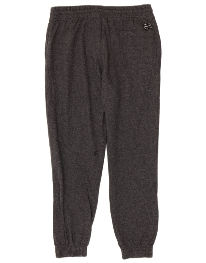 Pantaloni de trening grafic pentru bărbați Volcom Pantaloni de jogging mari, gri, bumbac