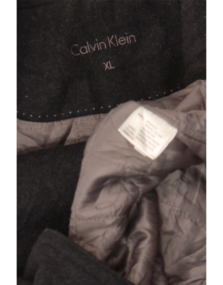 Palton Calvin Klein pentru bărbați UK 42 XL Lână neagră