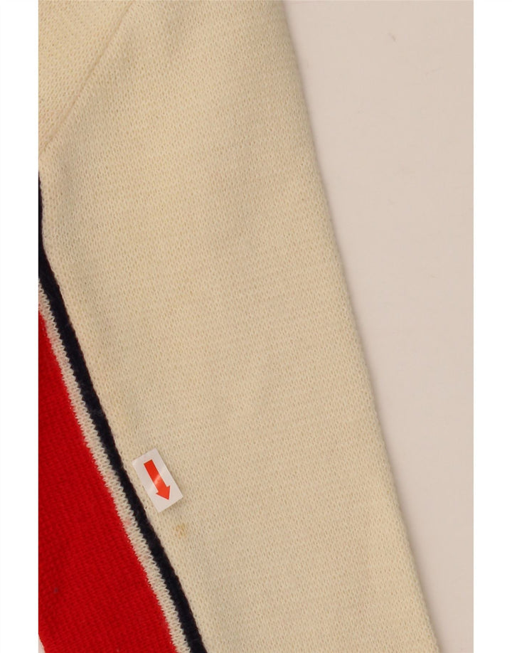 AUSTRALIAN L'ALPINA Pulover cu decolteu în V pentru femei UK 12 Medium Off White