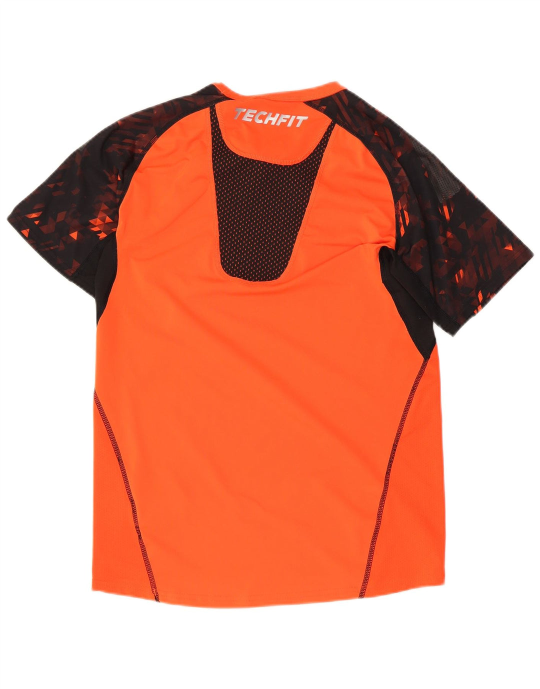 Tricou pentru bărbați Adidas Tech Fit Top mic portocaliu din poliester color bloc