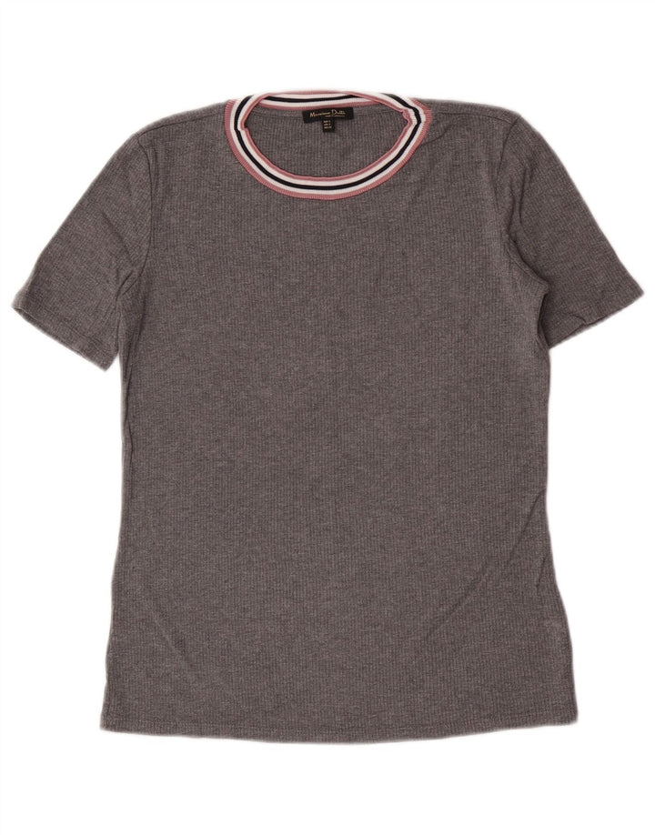 Massimo Dutti Tricou pentru femei Top UK 10 Small Gri