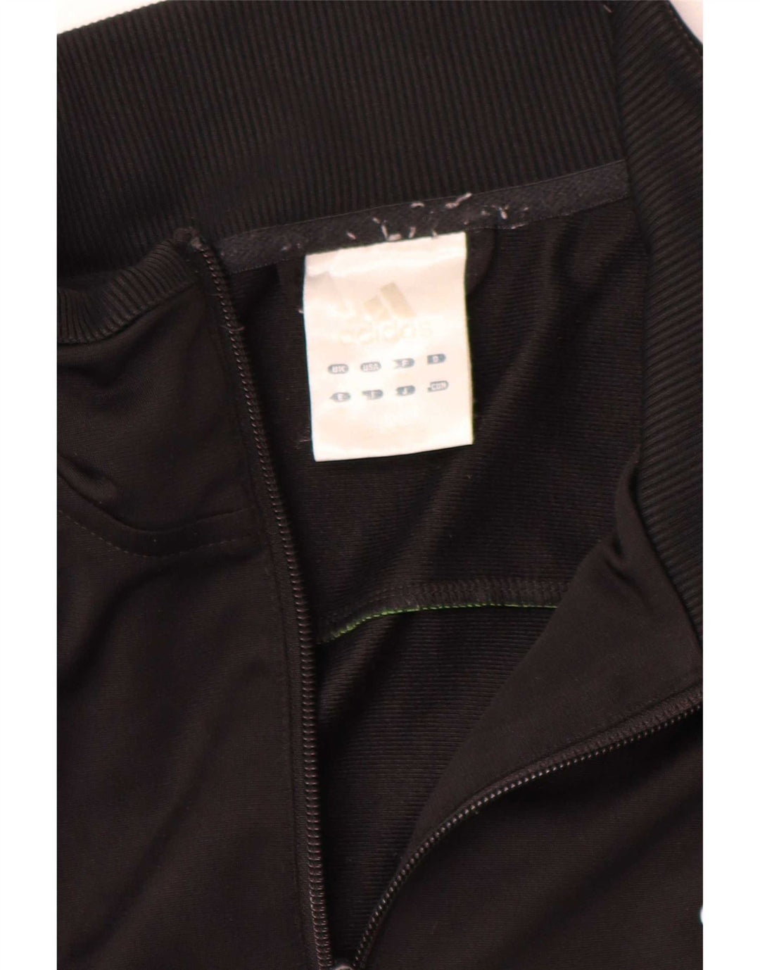 Jachetă de trening Adidas pentru bărbați Marea Britanie 42/44 Poliester mare negru color bloc