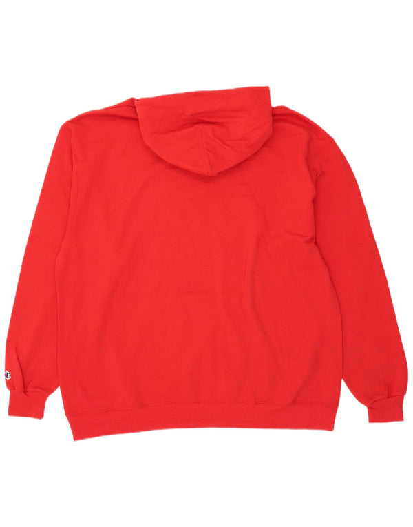 Pulover cu glugă cu grafic pentru bărbați Champion, bumbac roșu 3XL