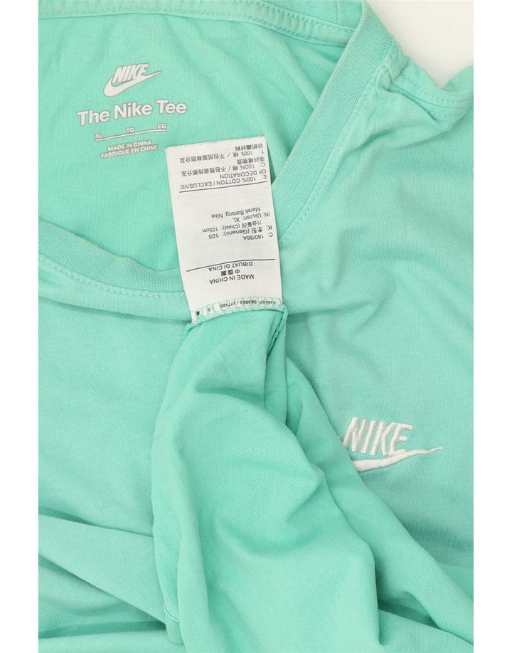 Tricou pentru bărbați Nike Top XL din bumbac turcoaz