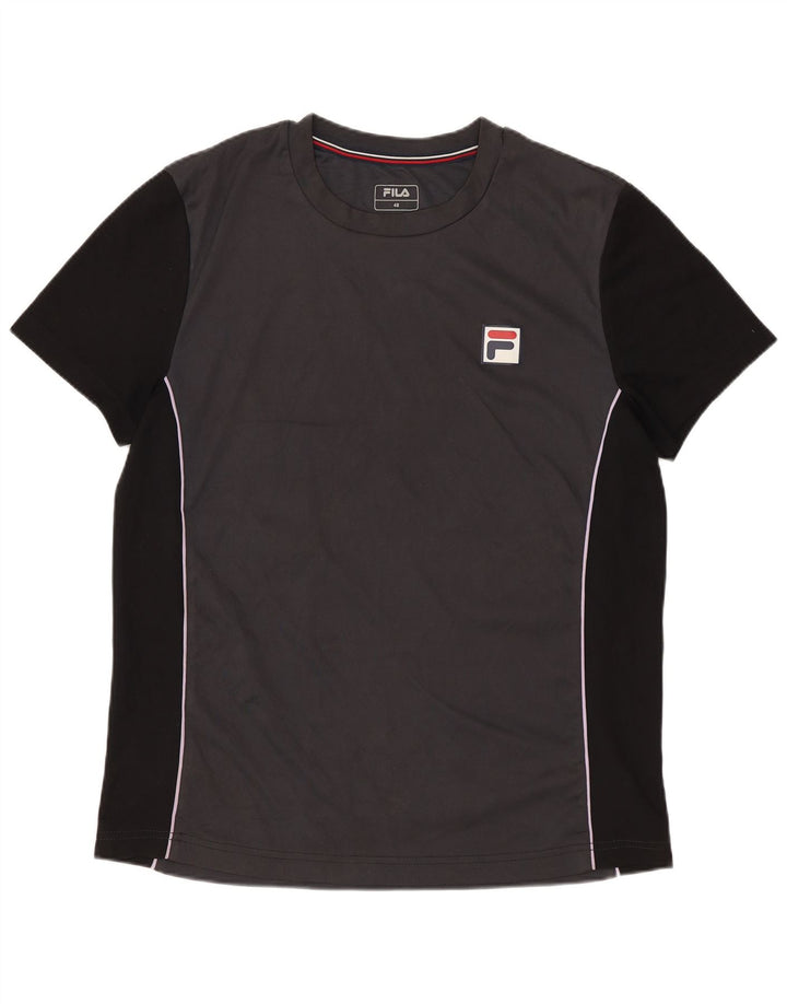 Tricou Bărbați FILA Top IT 48 Medium Gri Poliester Colorblock