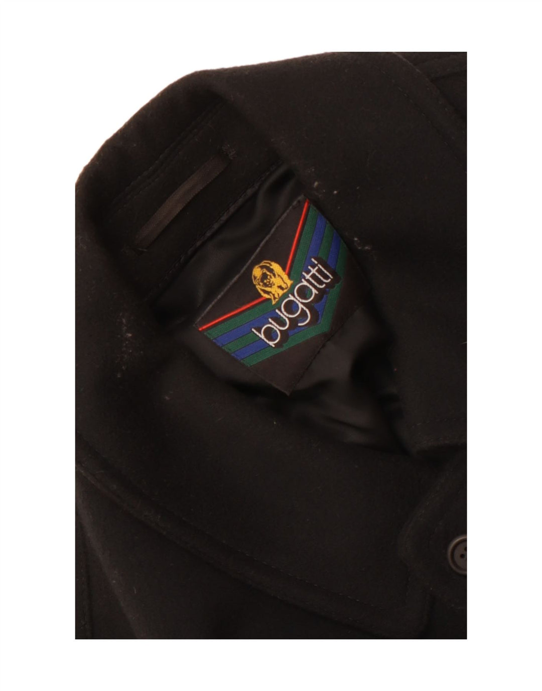 Palton pentru bărbați Bugatti UK 38 Lână neagră medie