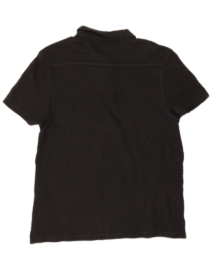 Tricou polo pentru bărbați All Saints, bumbac negru mare