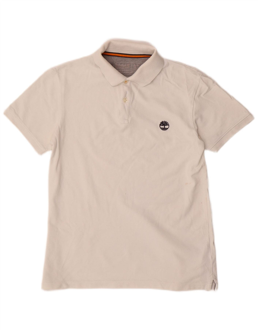 Tricou polo Timberland Slim Fit pentru bărbați, bumbac alb mic