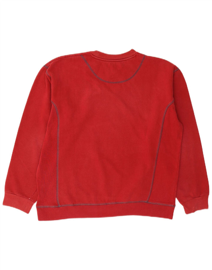 CARRERA Womens Graphic Sweatshirt Jumper UK 16 Large Red Cotton