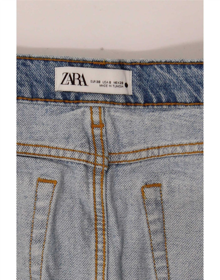 Fusta Denim Zara Femei EU 38 Mic W28 Albastru