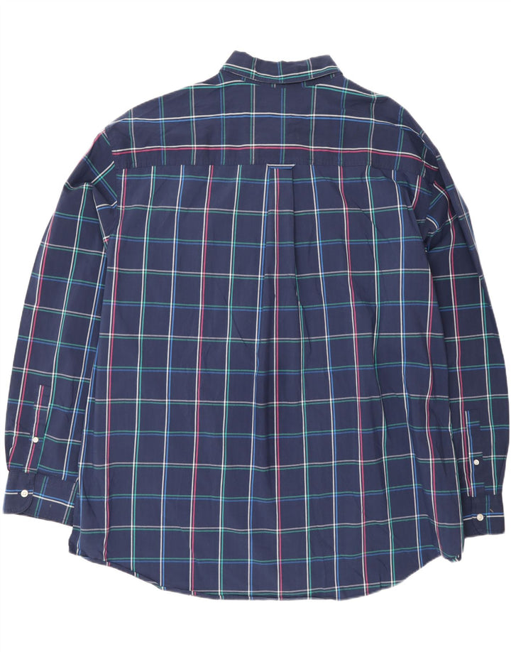 Cămașă pentru bărbați Chaps Stretch 3XL, bumbac cu carouri bleumarin