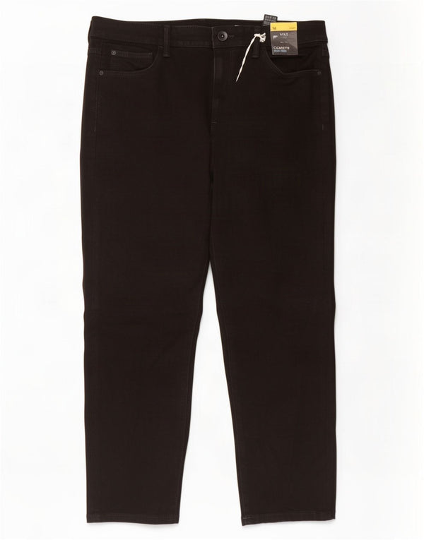 Marks & Spencer Blugi slim cropped pentru femei UK 16 Large W34 L24 Black