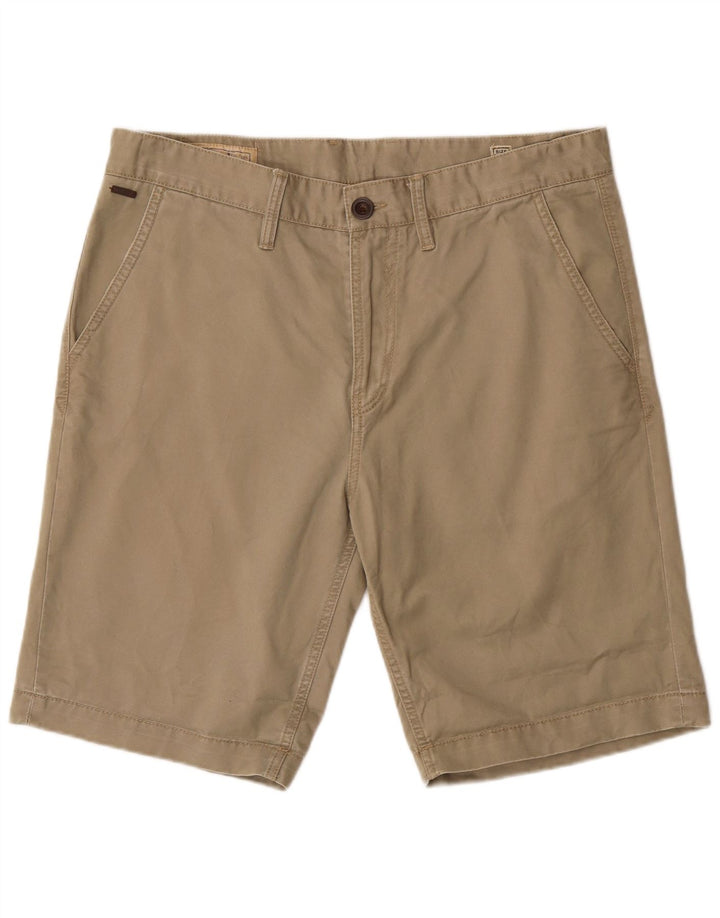 Pantaloni scurți chino Guess pentru bărbați W33, bumbac mediu bej