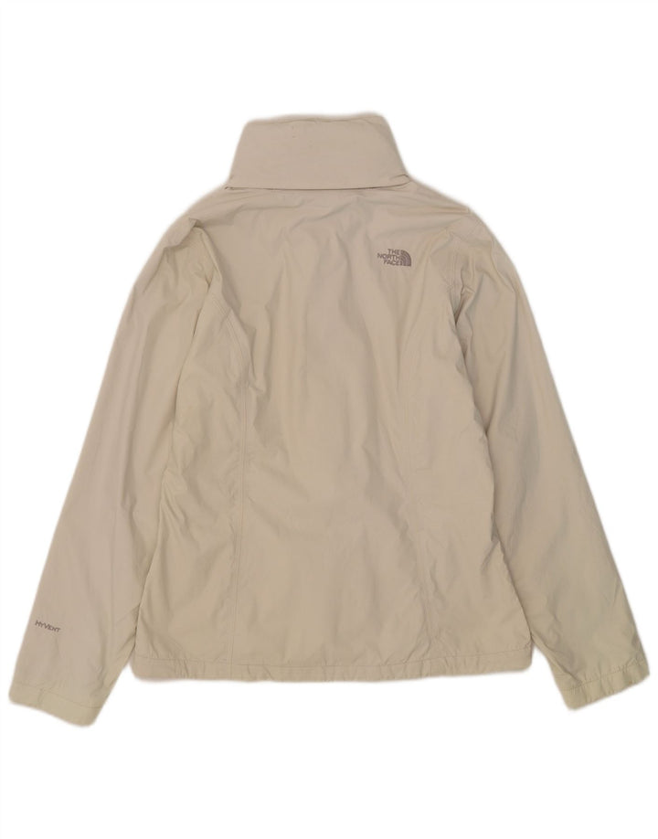 Jachetă de ploaie cu glugă The North Face pentru femei UK 14 Medium White Nylon