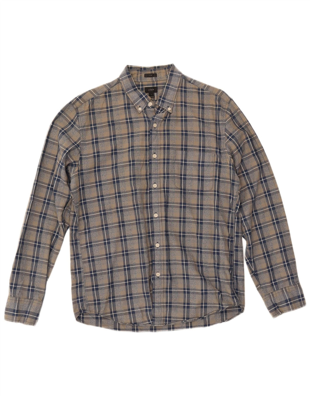 Cămașă pentru bărbați J. Crew Slim Fit, mare, multicolor, din bumbac cu carouri