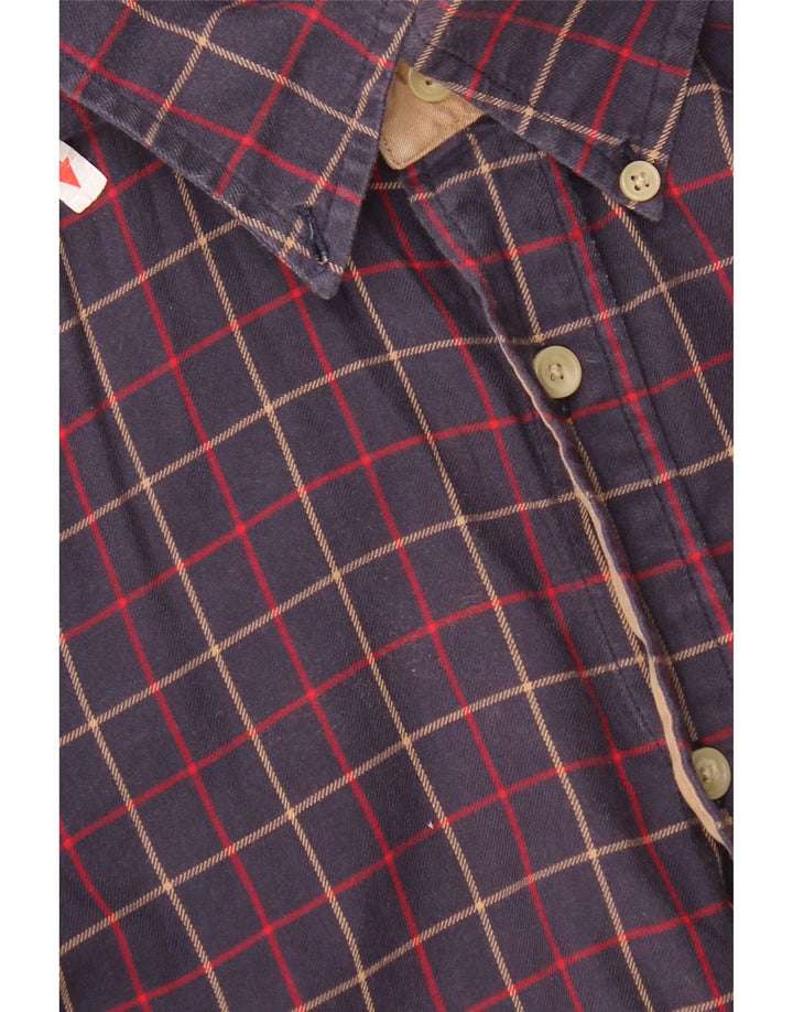 Cămașă de flanel pentru bărbați Tommy Hilfiger, bumbac cu carouri, albastru bleumarin