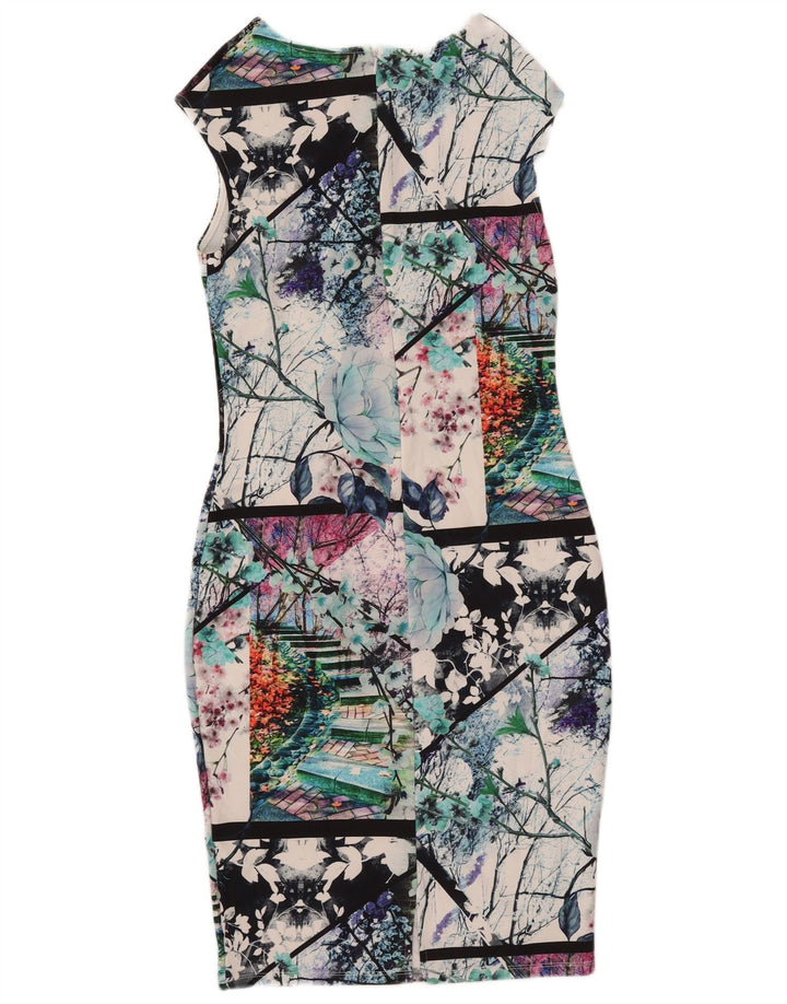 Rochie bodycon cu grafică pentru femei Lipsy UK 10 Poliester multicolor mic