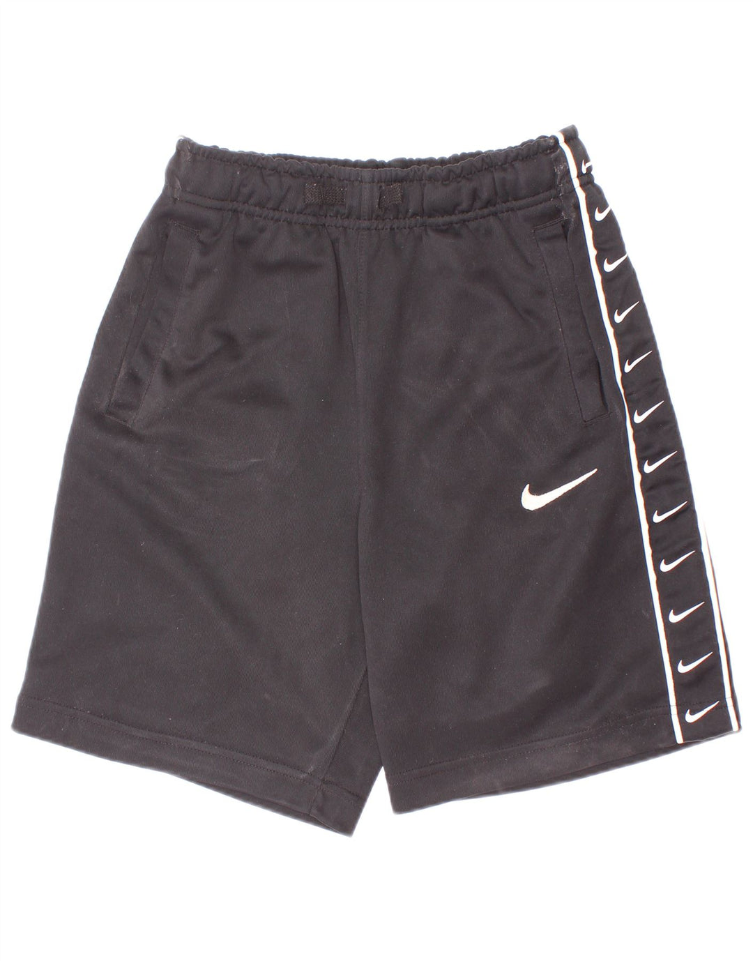 Pantaloni scurți sport grafic Nike pentru băieți 10-11 ani poliester negru mediu