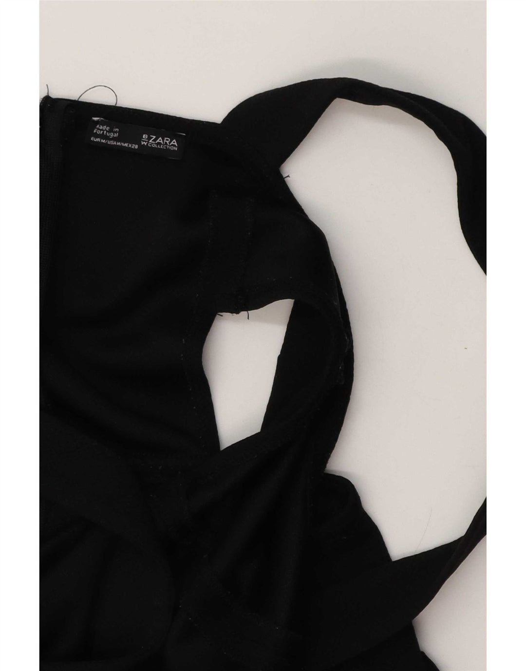 Salopetă fără mâneci pentru femei Zara UK 12 Medium Black