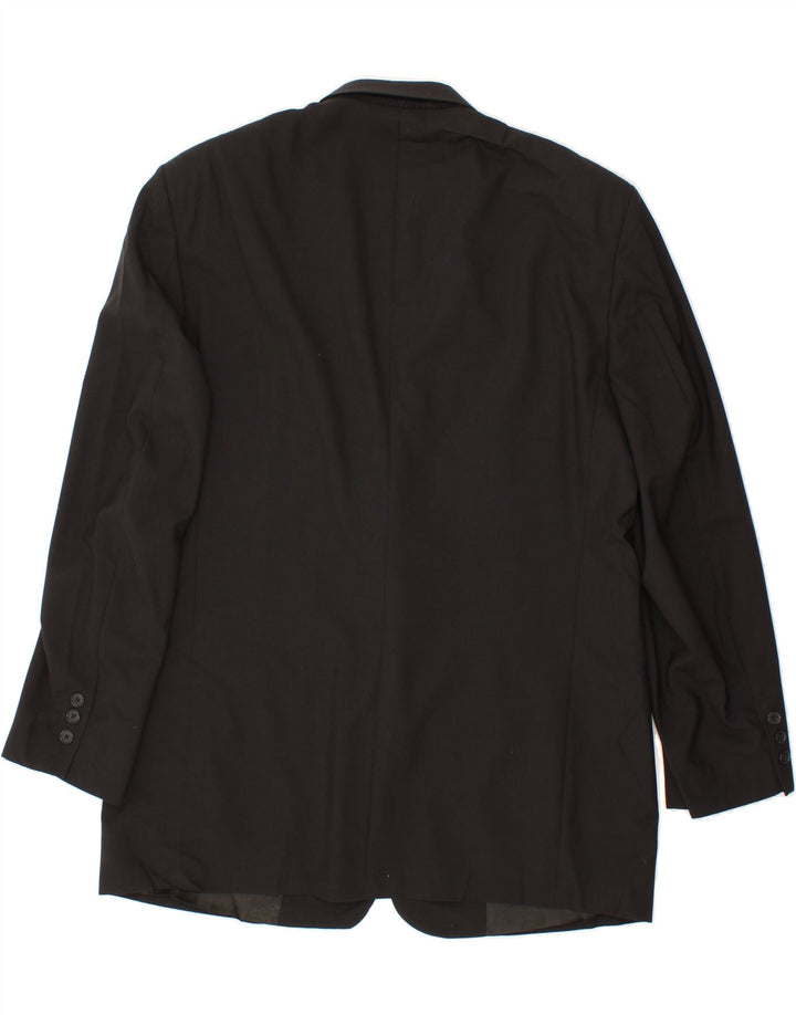 PIERRE CARDIN Mens 2 Button Blazer Jacket UK 40 Large Black Wool Vintage Pierre Cardin and Second-Hand Pierre Cardin from Messina Hembry 