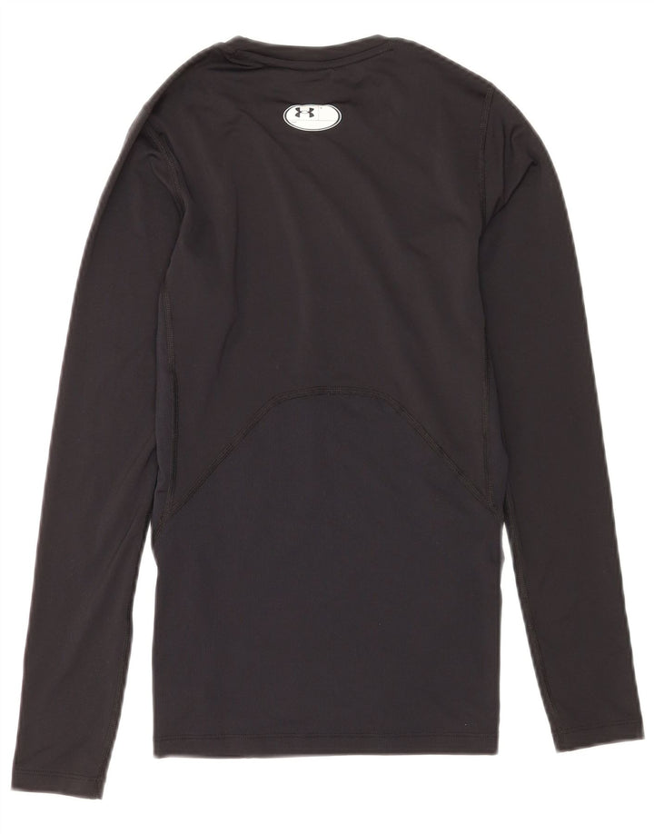 Top pentru femei Under Armour Heat Gear cu mânecă lungă UK 10, poliester negru mic